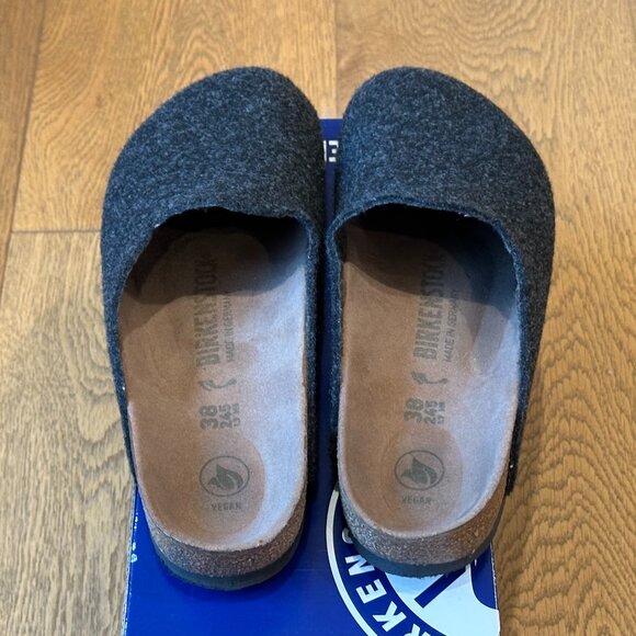 Birkenstock Amsterdams BS Anthracite Felt Slipper Clogs (Anthracite Grey) - Picture 15 of 16